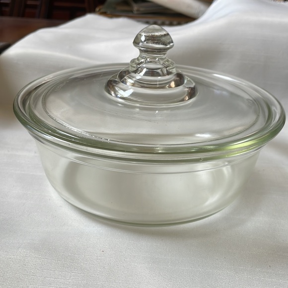 VTG 1920-1940’s Fry Glass co oven bake casserole dish 1 quart - Picture 5 of 7